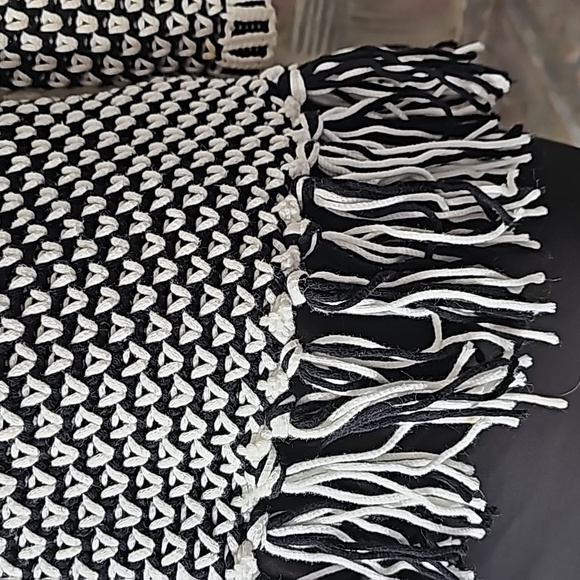 Chico's crochet Cardigan fringes honeycomb pattern Chico's Size 1 US size UA 8/M - Picture 10 of 13